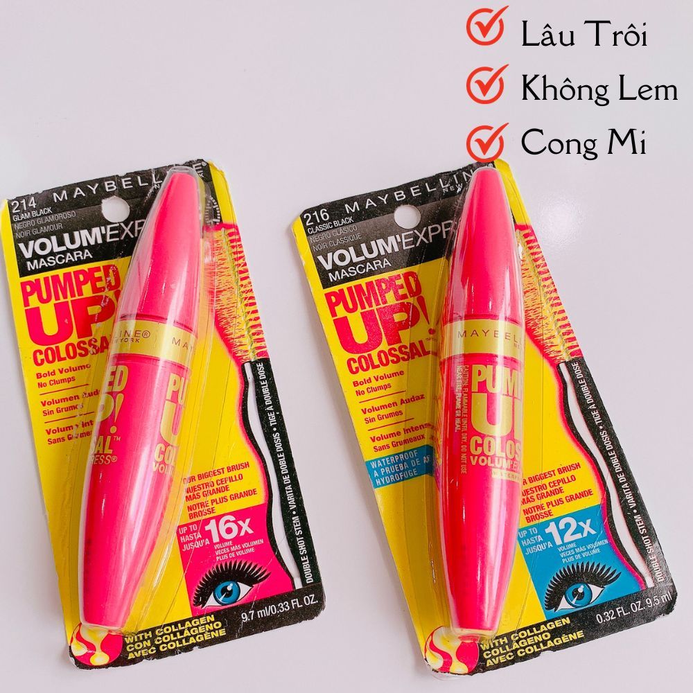 Mascara Maybelline Đủ Dòng