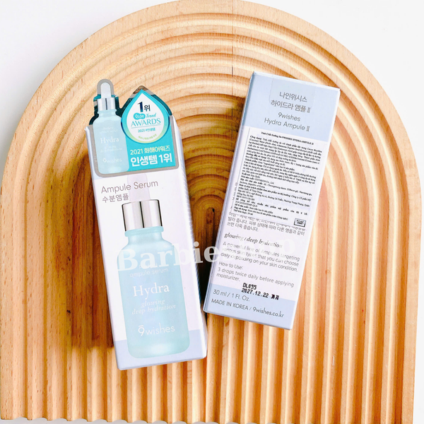 Serum nước dừa 9 Wishes deep glow hydra skin ampule 30ml