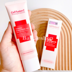Kem chống nắng Cell Fusion C Laser - Toning - Advanced Clear Sunscreen 100 SPF 50+/PA+++