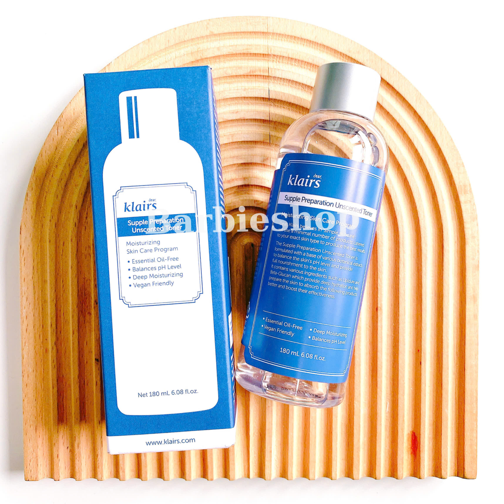 Nước Hoa Hồng Klairs Supple Preparation Unscented + Facial Toner 30ml - 180ml
