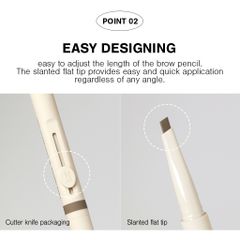 [Mẫu Mới] Chì Mày Thiết Kế Dễ Sử Dụng 3CE Easy Brow ​Designing Pencil 0.13g