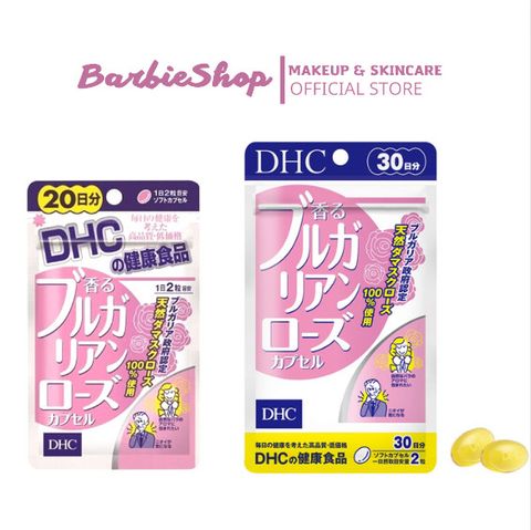 Viên Uống Thơm Cơ Thể Dầu Hoa Hồng DHC Bulgarian Rose Capsule 20 Ngày + 30 Ngày