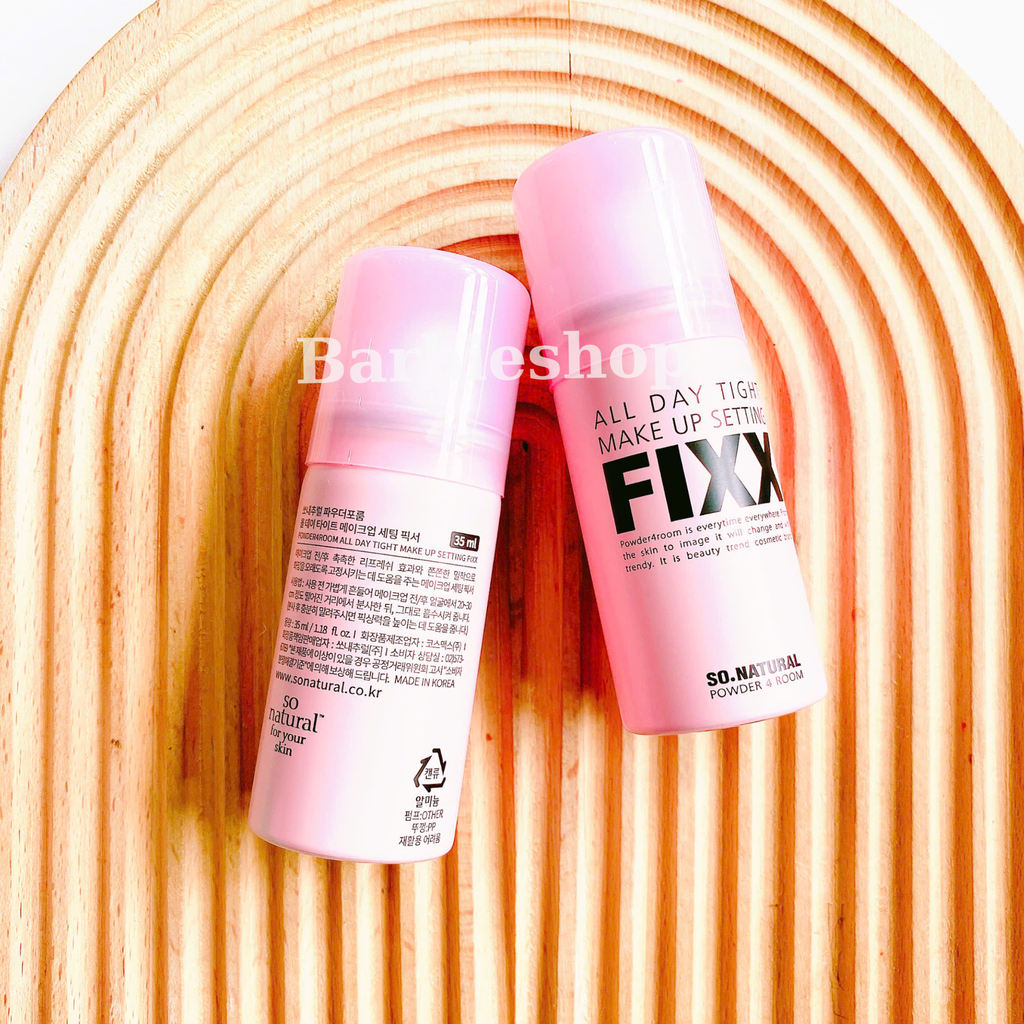 Xịt khoá nền SO Natural Water Glow - Water Real Matte - All day tight Make Up setting fixx 75ml - 120ml