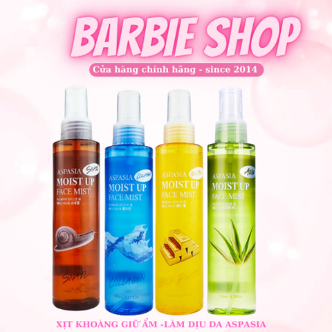 Xịt Khoáng Aspasia Moist Up Face Mist  - 150ml