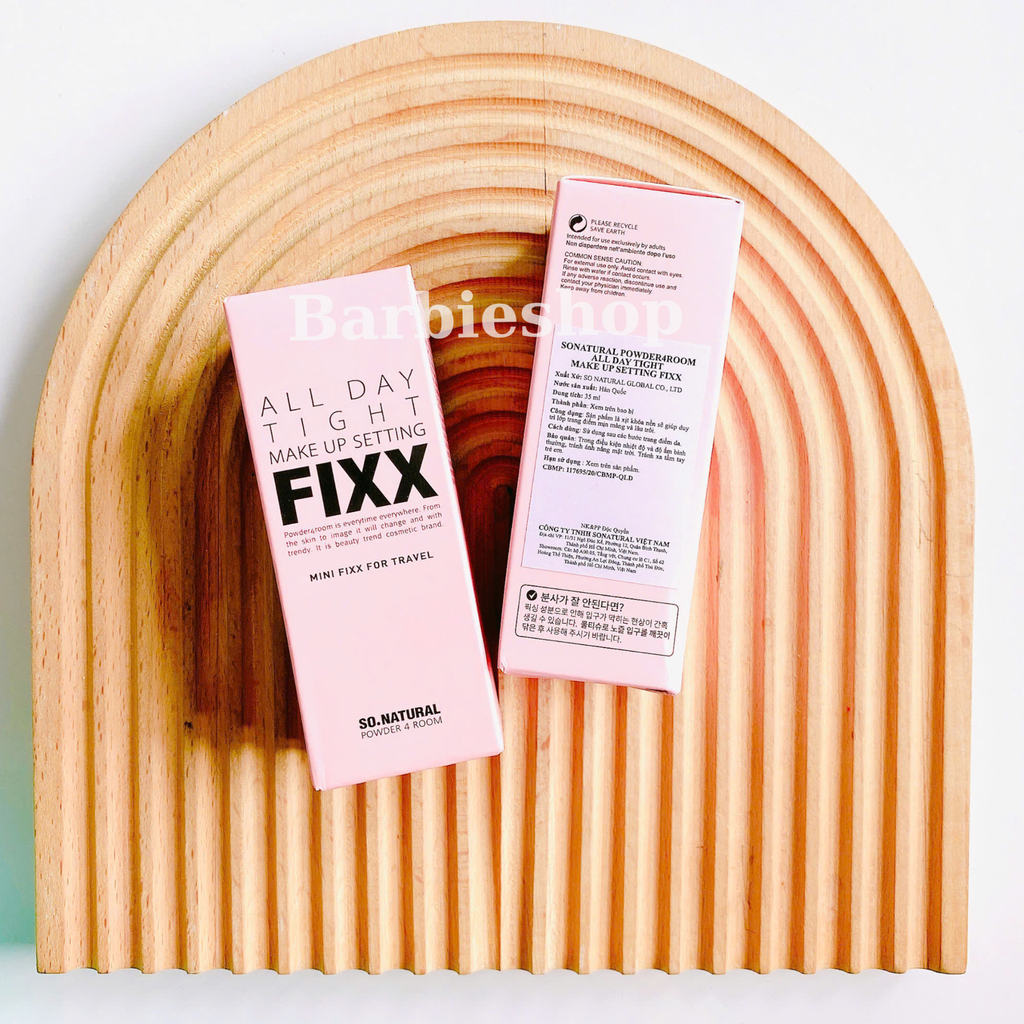 Xịt khoá nền SO Natural Water Glow - Water Real Matte - All day tight Make Up setting fixx 75ml - 120ml