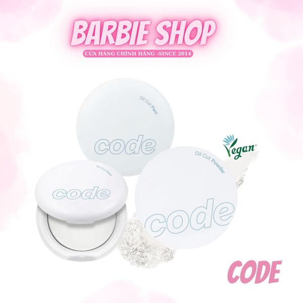 Phấn Phủ Nén Code GloKolor Oil Cut Pact 8g / Fix-On Primer In Pact 11g