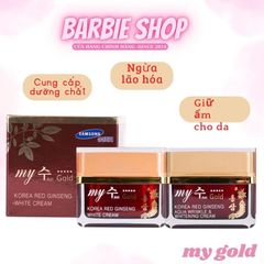 Kem Sâm Ngăn Ngừa Lão Hóa Làm Sáng Da My Gold Korea Red Ginseng Aqua Wrinkle & Whitening Cream 50ml