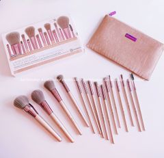 Bộ Cọ Trang Điểm BH Cosmetics Lavish Elegance 15 Cây Kèm Túi Đựng