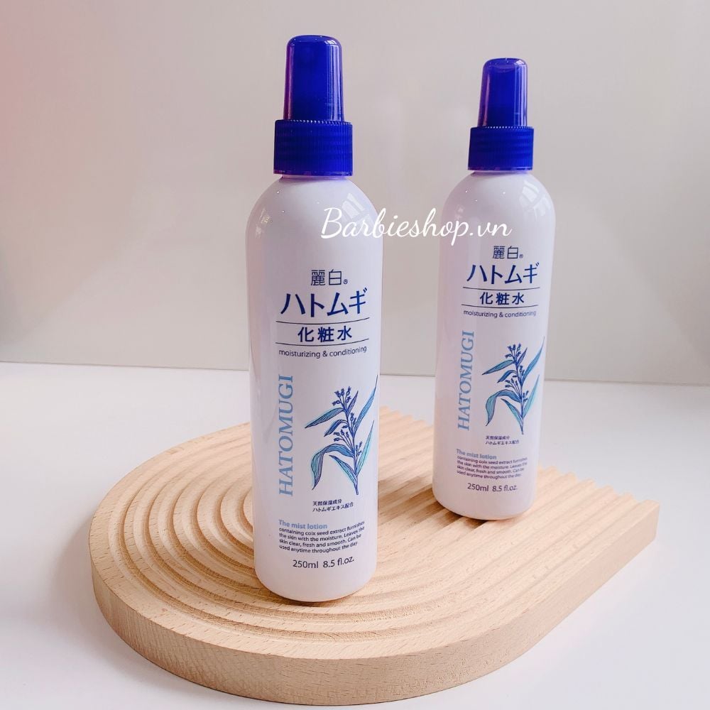 Xịt Khoáng Dưỡng Ẩm Làm Sáng Da Hatomugi Moisturizing & Conditioning The Mist Lotion 250ml
