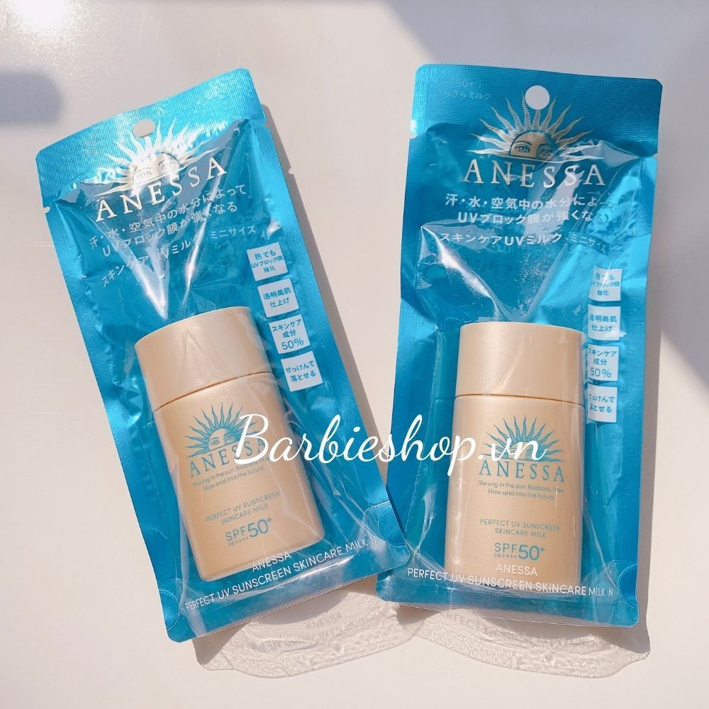 Kem Chống Nắng Anessa Perfectuv Suncreen Skincare Milk - Màu Nâu 60ml - 20ml