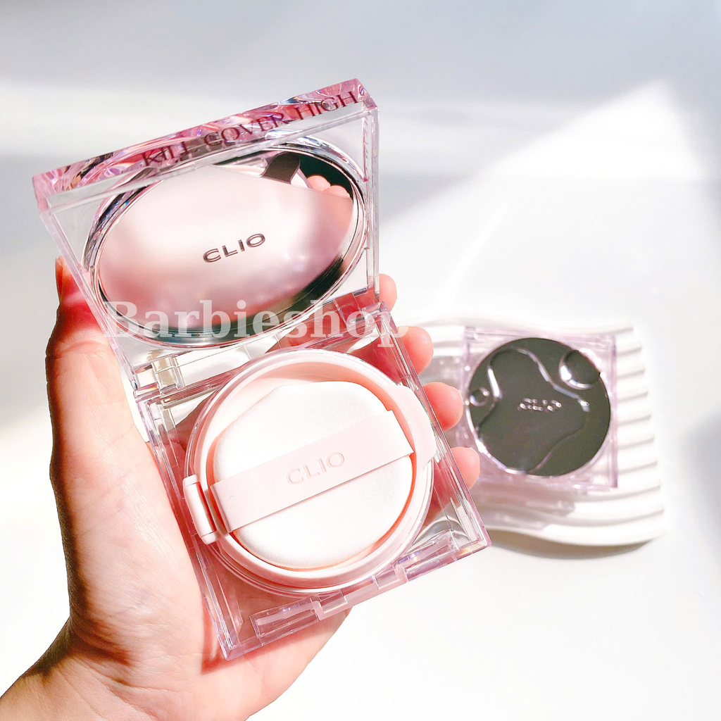 [Da Khô -Căng Bóng] Phấn Nước Clio Kill Cover High Glow/Mesh Glow/Cover Glow Cushion SPF50+ PA++++ (Kèm Lõi Refil 14gx2)