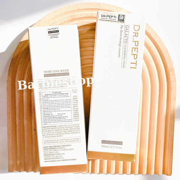 Sữa Rửa Mặt Dr.Pepti Galacto Cleansing Foam Giúp Dưỡng Ẩm 110ml