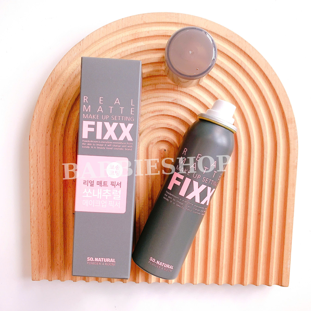 Xịt khoá nền SO Natural Water Glow - Water Real Matte - All day tight Make Up setting fixx 75ml - 120ml