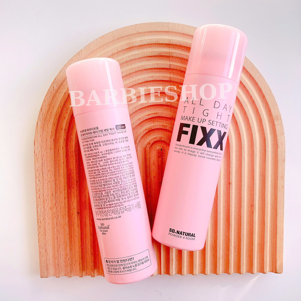 Xịt khoá nền SO Natural Water Glow - Water Real Matte - All day tight Make Up setting fixx 75ml - 120ml