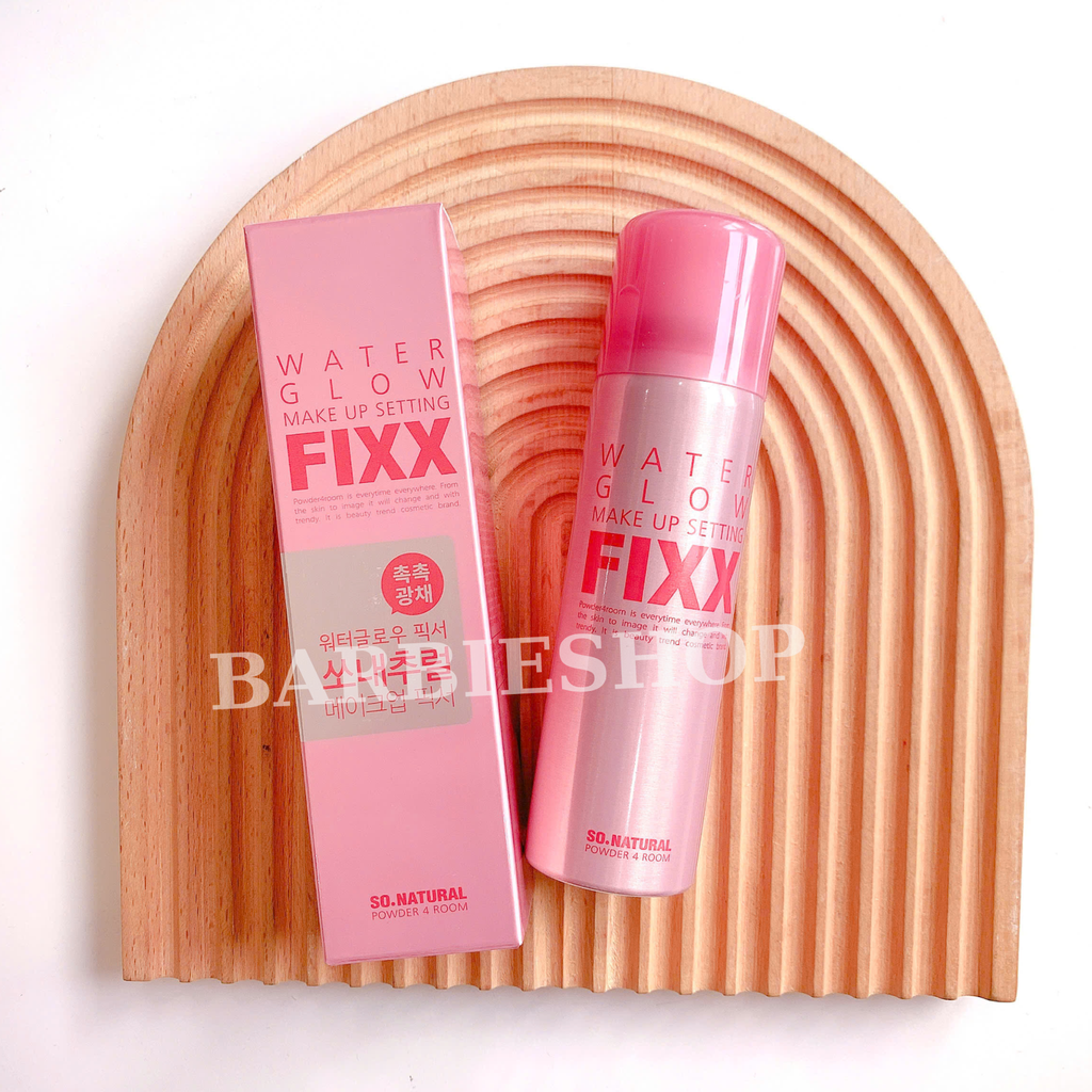 Xịt khoá nền SO Natural Water Glow - Water Real Matte - All day tight Make Up setting fixx 75ml - 120ml