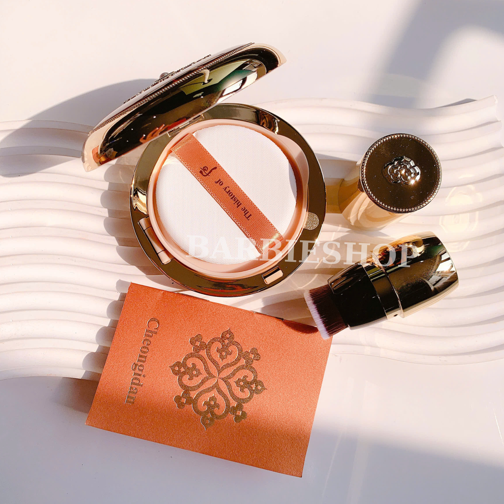 [Kèm Lõi và Cọ ] Set Phấn Nước Tái Sinh Whoo Cheongidan Radiant Essence Cushion SPF50+/PA+++ 15gx2