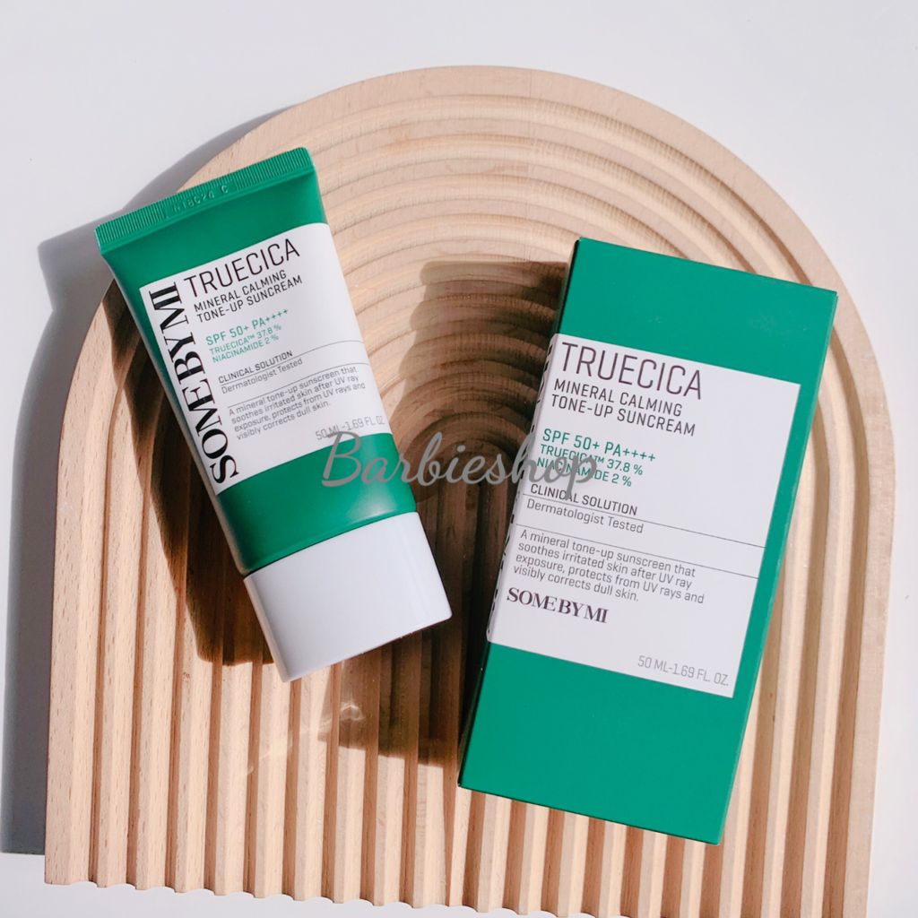 Kem Chống Nắng Some By Mi Truecica Mineral 100 Calming Tone-Up Cream 50ml