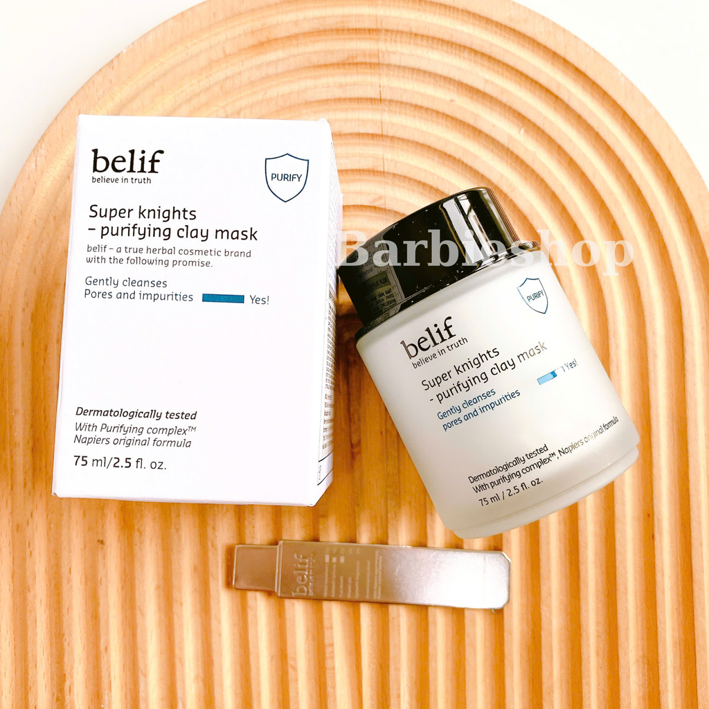 Mặt Nạ Đất Sét Belif Super Knights Purifying Clay Mask 75ml