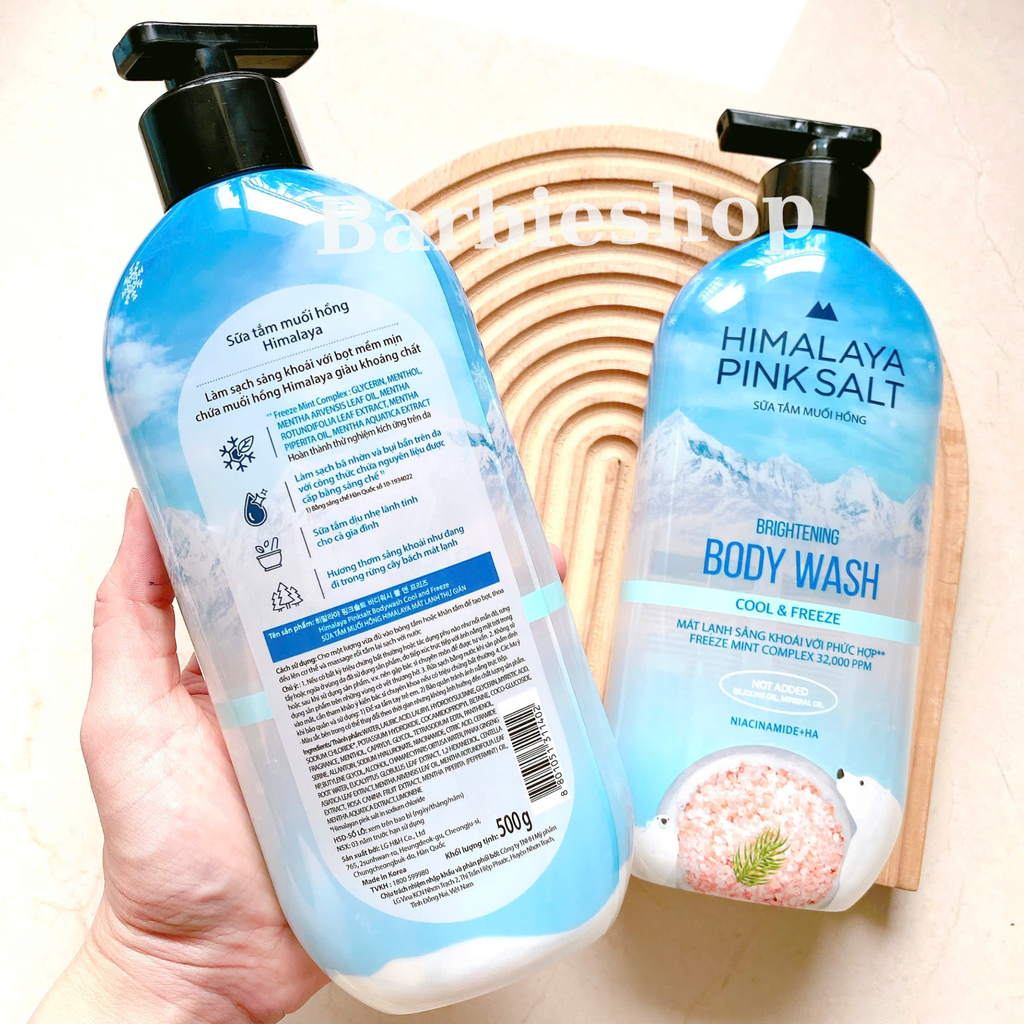 Sữa Tắm Muối Hồng Himalaya Pink Salt Body Wash Cool & Freeze 500g