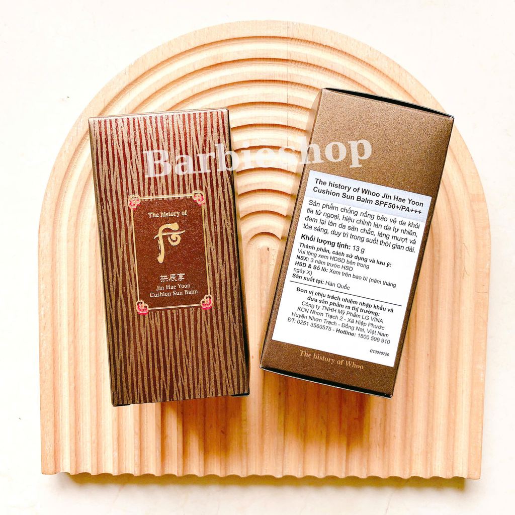 Phấn Nước Chống Nắng The Whoo Gongjinhyang Sun Jin Hae Yoon Cushion Sun Balm SPF50+/PA+++
