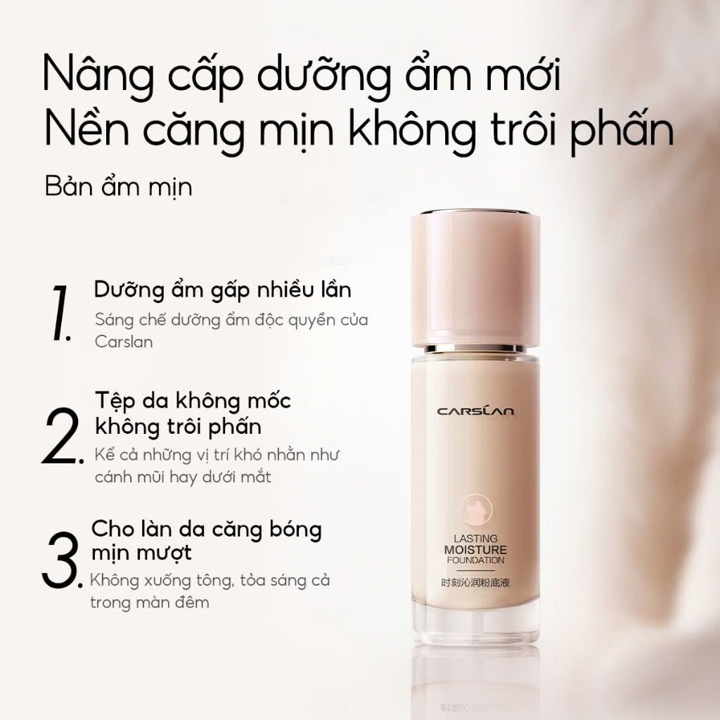 Kem Nền Carslan Lasting Moisture - Cover Foundation 5g - 30g