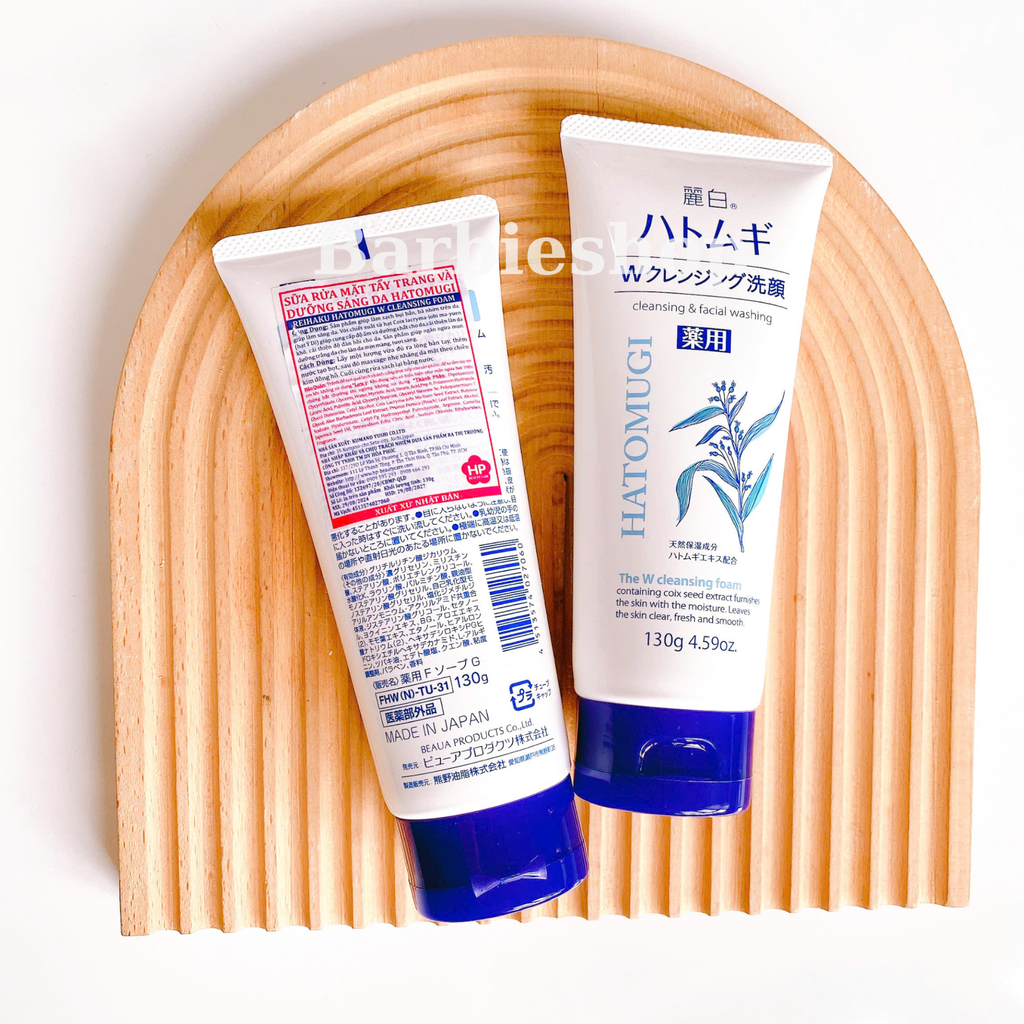 Sữa rửa mặt Hatomugi Naturie Nhật Bản 130g - 170g