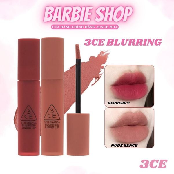 Son Kem 3CE Blurring Liquid Lip #So Over #Pull Off #Start Now 5,5g