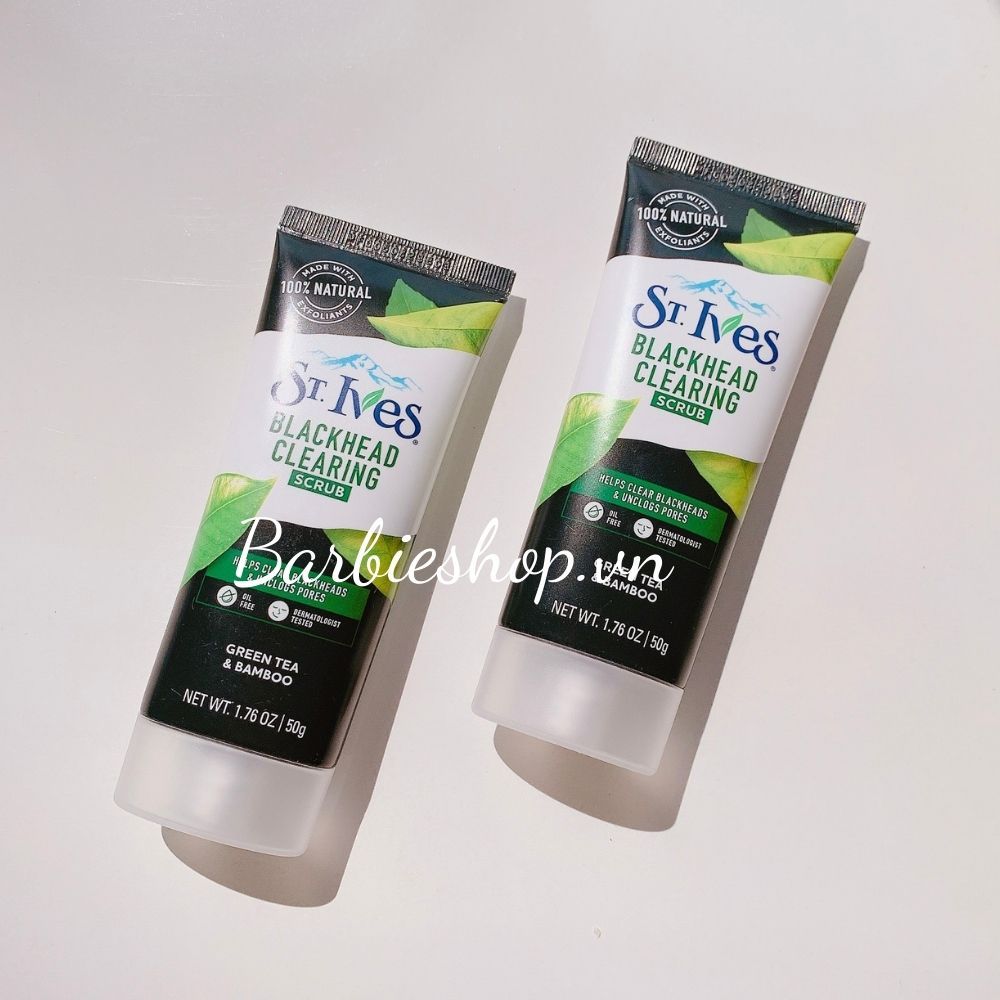 [Mẫu Mới] Sữa Rửa Mặt St.Ives Fresh Skin Scrub + Blackhead Clearing Scrub 90g - 50g