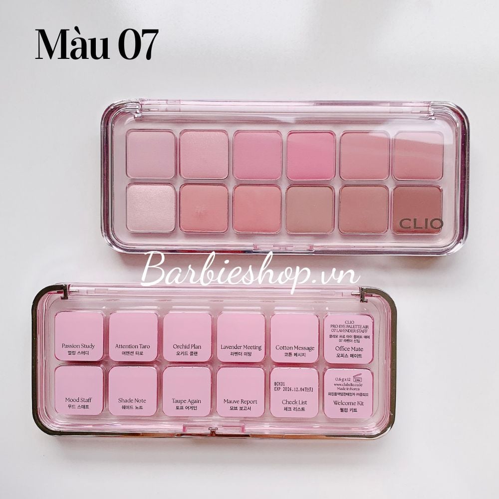 [Mẫu Mới] Màu Mắt 12 Ô Clio Pro Eye Palette Air