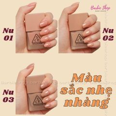 (FULL MÀU) Sơn Móng Tay 3CE Nail Lacquer - Nu01, Nu02, CR01, PE06, PK24