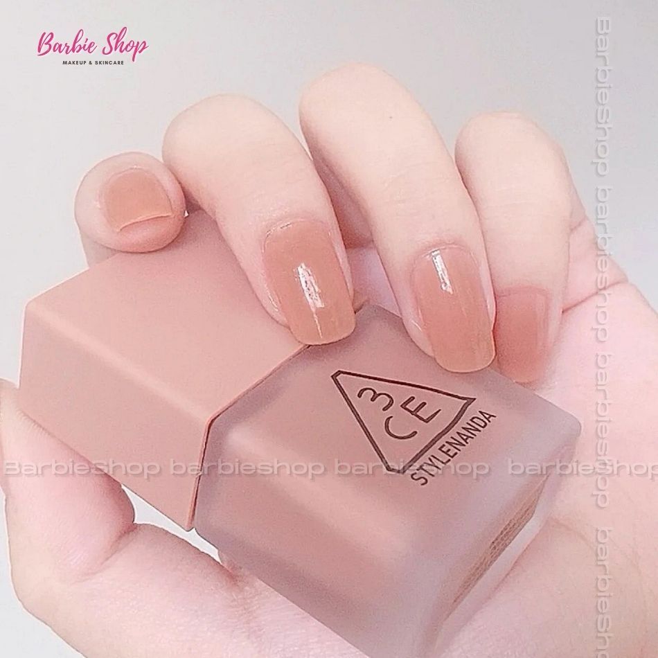 (FULL MÀU) Sơn Móng Tay 3CE Nail Lacquer - Nu01, Nu02, CR01, PE06, PK24