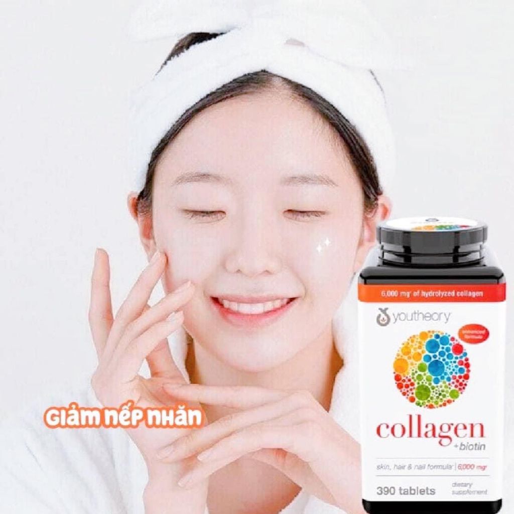 VIÊN UỐNG YOUTHEORY COLLAGEN + BIOTIN 390 Viên