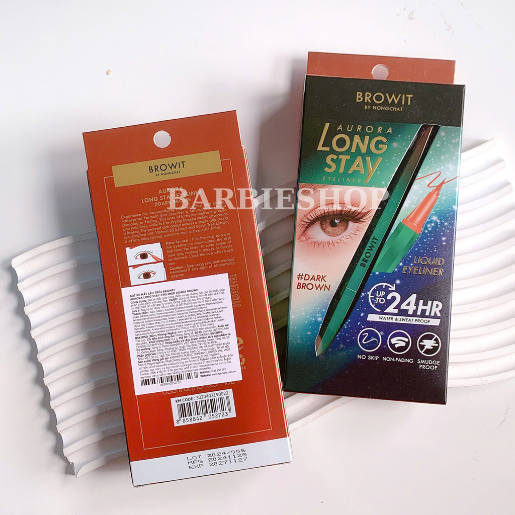 Kẻ Mắt Nước NongChat Long Stay Liquid Eyeliner 0.5g