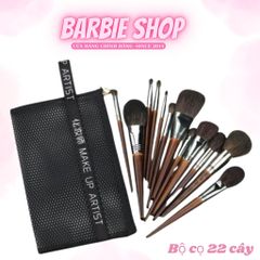 Bộ Cọ Trang Điểm 22 Cây TAKI MAKEUP Lông Thú+ Túi