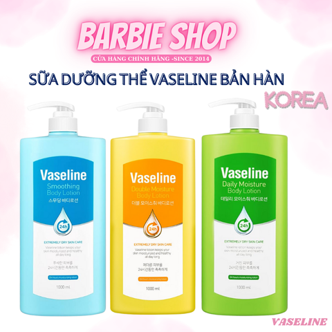 Sữa Dưỡng thể Vaseline 1000ml Body Lotion bản Hàn Quốc