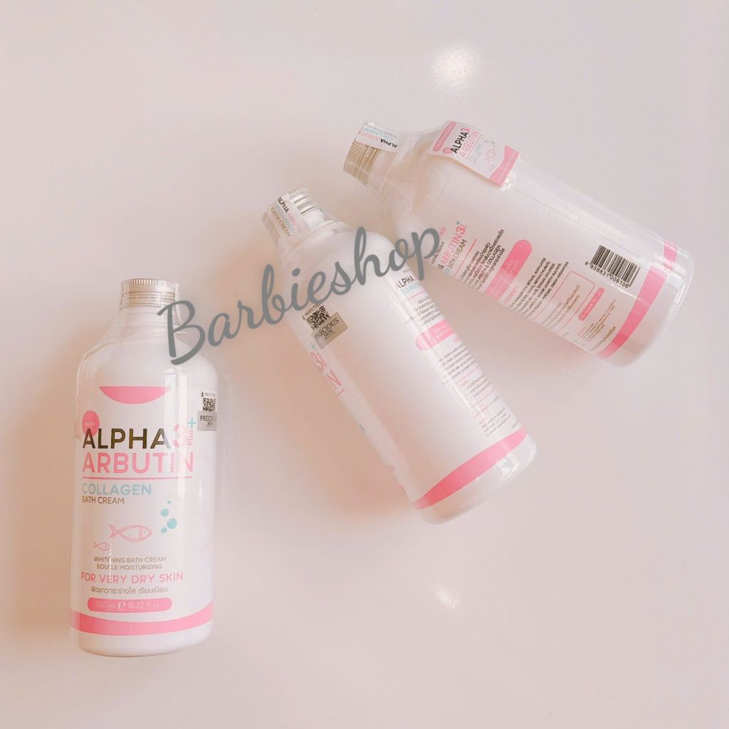 Sữa Tắm Trắng Da Alpha Arbutin 3+ Plus Collagen Bath Cream 350ml - Thái Lan