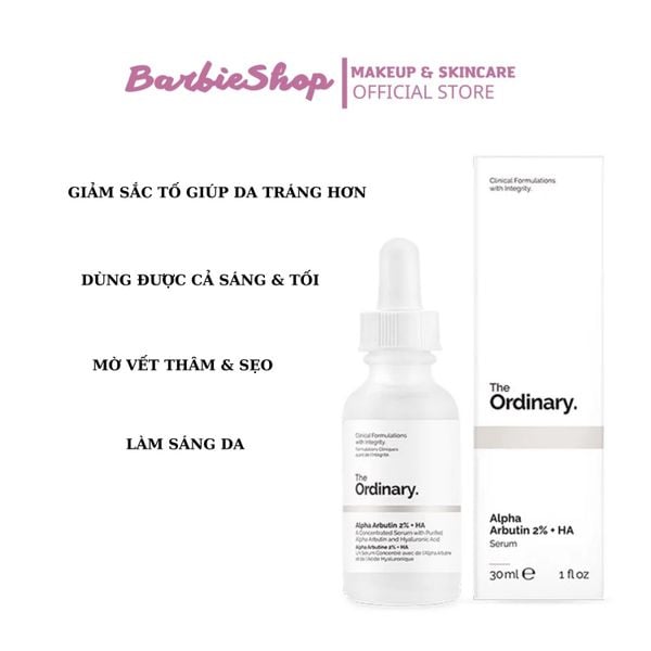 Serum Dưỡng Trắng Da The Ordinary Alpha Arbutin 2% + HA & Ascorbic Acid 8% Alpha Arbutin 2%