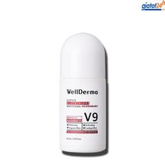 Lăn Nách Trắng Da WellDerma Super Glutathione Whitening Deodorant V9 60ml