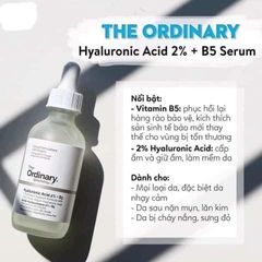 Serum Cấp Nước Và Phục Hồi Da The Ordinary Hyaluronic Acid 2% + B5 30ml