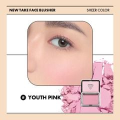 Phấn Má Hồng 3CE New Take Face Blusher ( Soft Whisper )