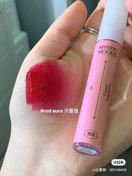 Son 3CE [ MYSTIC MOODS ] Velvet Lip Tint – RED AURA Màu Đỏ Lạnh Tươi 4g