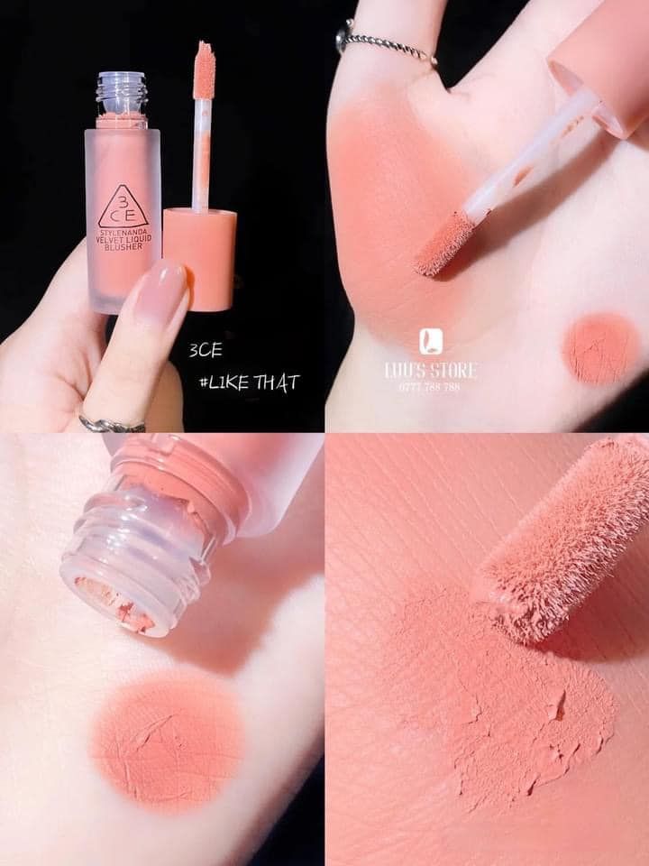 Má Hồng 3CE Velvet Liquid Blusher