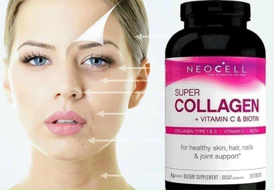 TPCN COLLAGEN NƯỚC VỊ LỰU - Nước Uống  Collagen + C Neocell Pomegranate Liquid 473ml USA