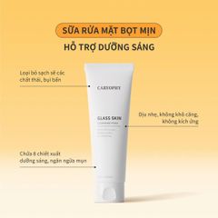 Sữa Rửa Mặt Sáng Da Caryophy Glass Skin Cleasing Foam 120ml - Tặng Kèm Bình Nước