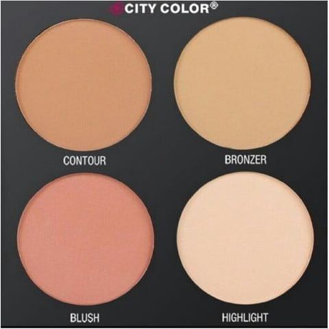 Bảng Phấn 4 Ô Tạo Khối + Má Hồng City Color Contour & Define 3.88g