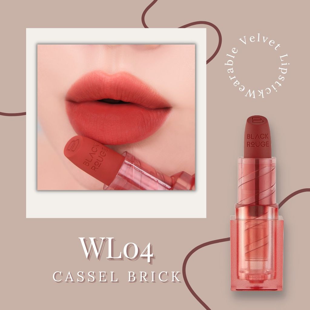 (New 2022) Mới Nhất - Son Thỏi Black Rouge Wearable Velvet Lipstick Mood Touch Lip