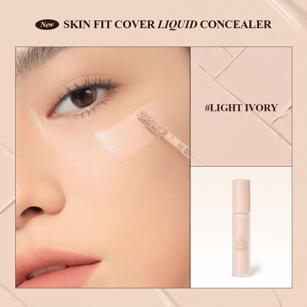 Che Khuyết Điểm Đa Năng 3ce Stay Fit Skin Cover Liquid Concealer