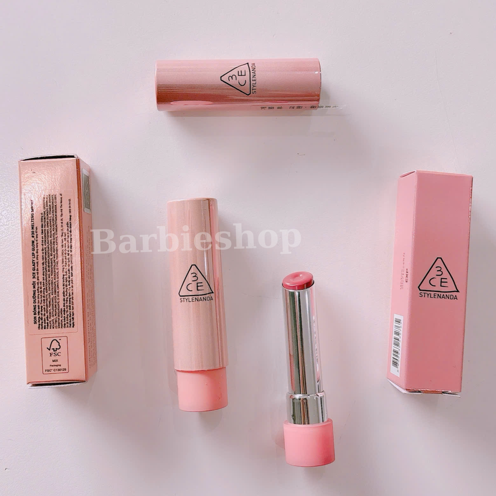 Son Dưỡng Dạng Thỏi 3ce Glazy Lip Glow NEW 2025