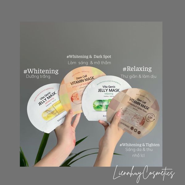 Mặt Nạ Banobagi Stem Cell Vitamin Mask Đủ Màu - Mẫu Mới