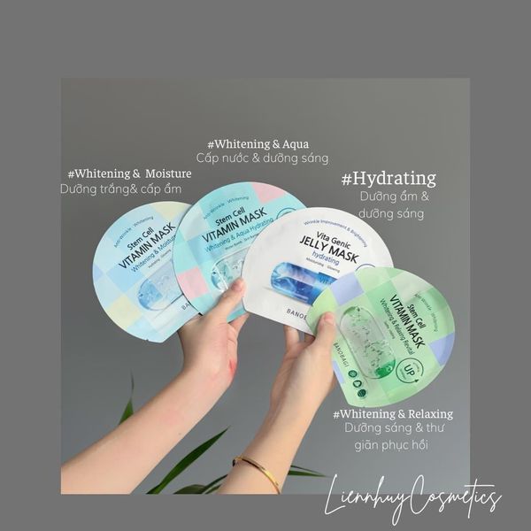 Mặt Nạ Banobagi Stem Cell Vitamin Mask Đủ Màu - Mẫu Mới